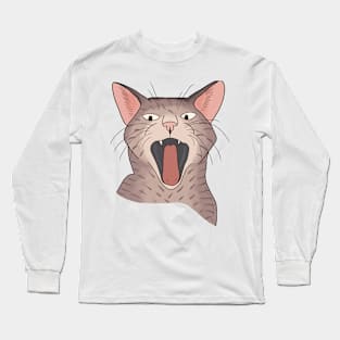 Angry Cat Long Sleeve T-Shirt